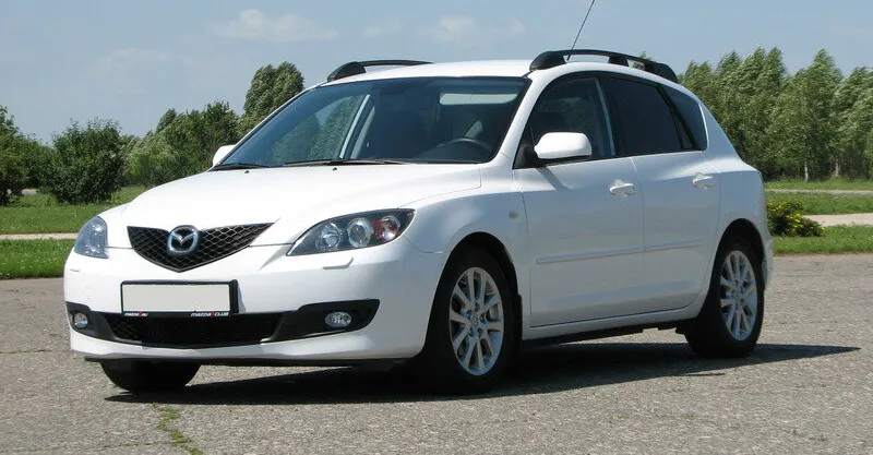 Рейлинги продольные АПС для Mazda 3 I хэтчбек 2003-2009 Черные