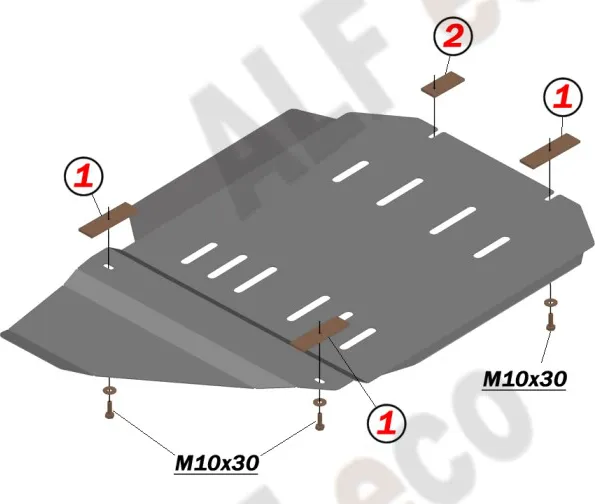 Защита алюминиевая Alfeco для КПП Chevrolet Tahoe 2007-2014