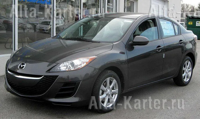 Защита алюминиевая Alfeco для картера и КПП Mazda 3 II 2009-2020