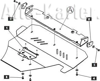 Защита алюминиевая Шериф для картера (усиленная) Subaru Forester III 2008-2012