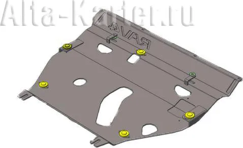 Защита алюминиевая Мотодор для двигателя, КПП Toyota RAV4 III 2006-2010