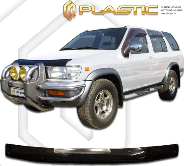 Дефлектор СА Пластик для капота (Classic черный) для Nissan Terrano R50 1995-1999