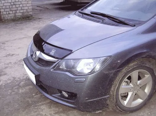 Дефлектор VT52 для капота Honda Civic VIII седан 2006-2011