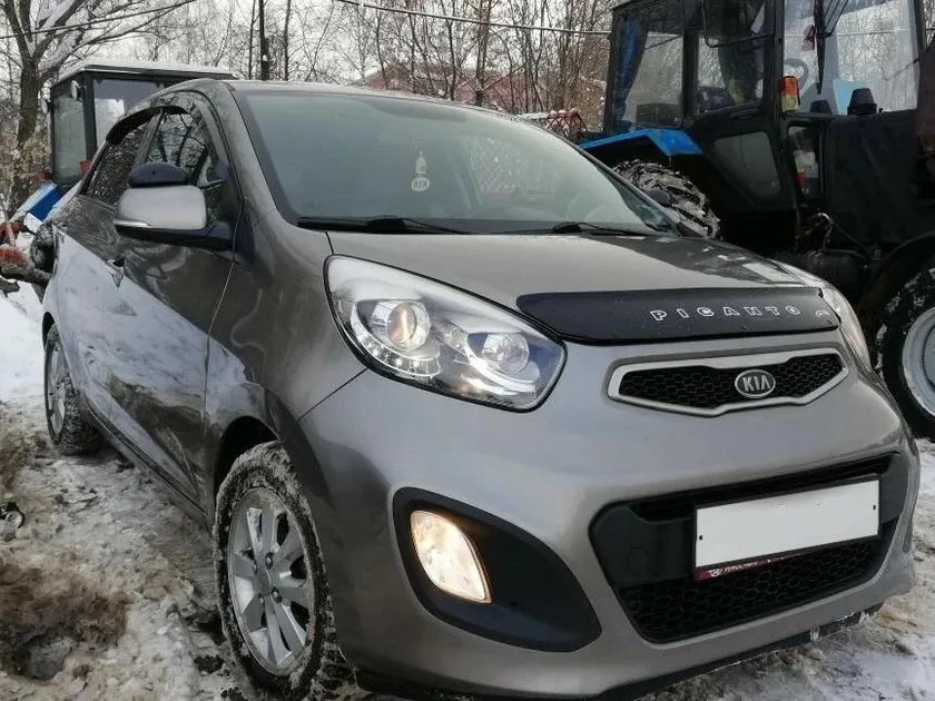 Дефлектор Vip-Tuning для капота Kia Picanto II 2011-2020