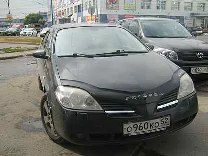 Дефлектор VT52 (длинный) для капота Nissan Primera P12 2001-2008