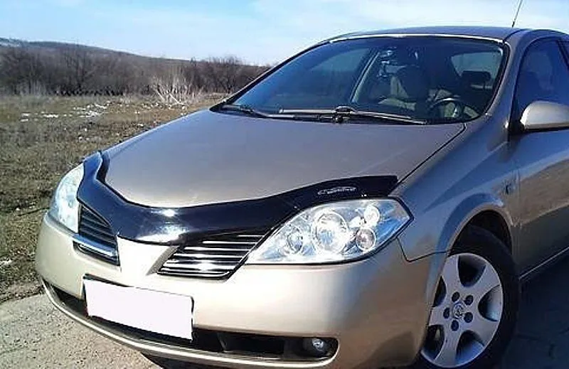 Дефлектор Vip-Tuning (длинный) для капота Nissan Primera P12 2001-2008