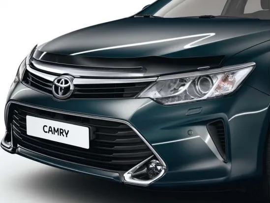 Дефлектор Тойота Мотор (оригинал) для капота Toyota Camry VII рестайлинг 2014-2020 Черный