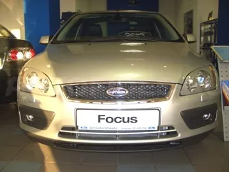 Защита SIM передних фар серебристая для Ford Focus II универсал 2005-2007