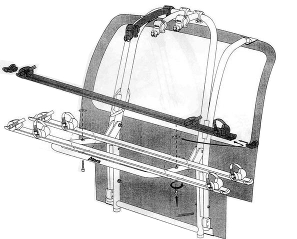 Дополнительное крепление Atera для багажника Linea на 1 велосипед