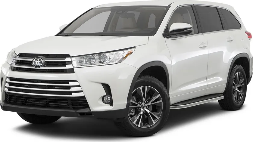 Пороги алюминиевые Rival Premium для Toyota Highlander III 2014-2016