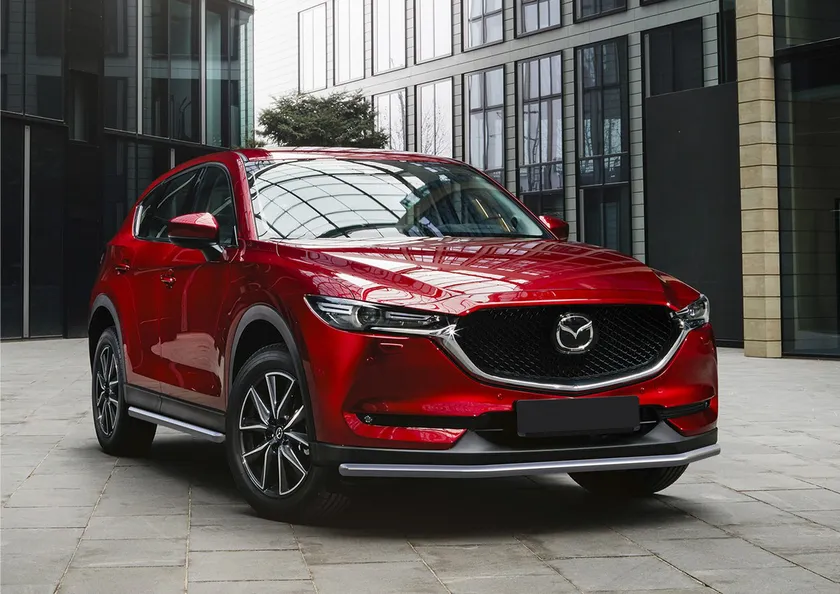 Защита Rival переднего бампера d42 для Mazda CX-5 II 2017-2020