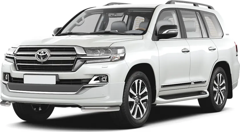 Защита Rival переднего бампера d57 уголки для Toyota Land Cruiser 200 рестайлинг (Executive Lounge) 2018-2020