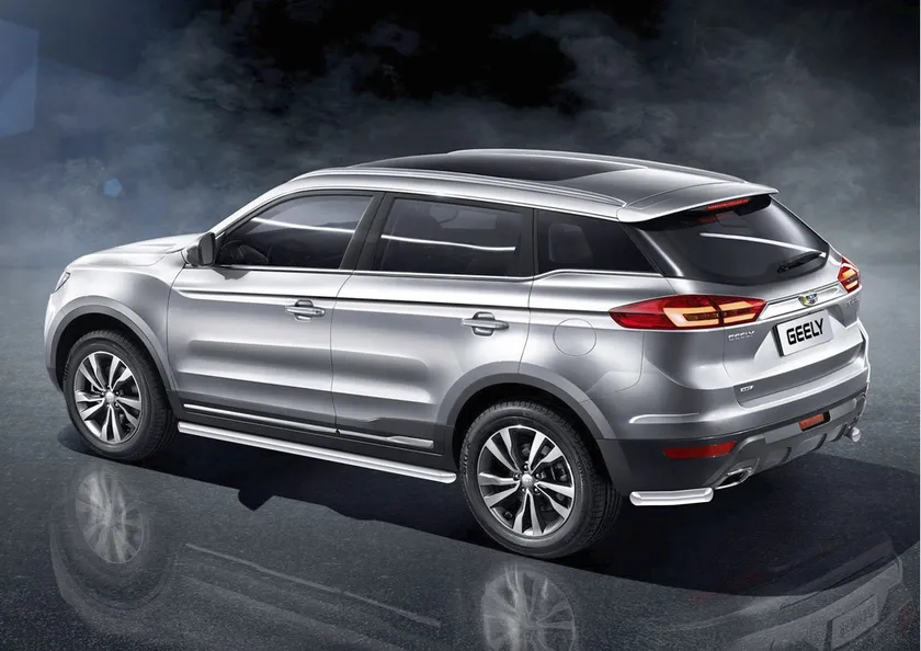 Защита Rival порогов d57 для Geely Atlas I 2018-2020