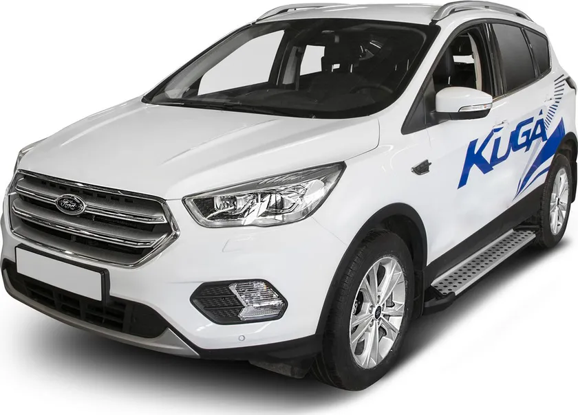 Пороги алюминиевые Rival Bmw-Style круги для Ford Kuga II рестайлинг 2016-2020