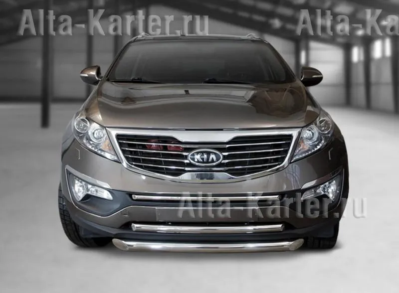 Защита City Guard передняя верхняя d25 для Kia Sportage III 2010-2014