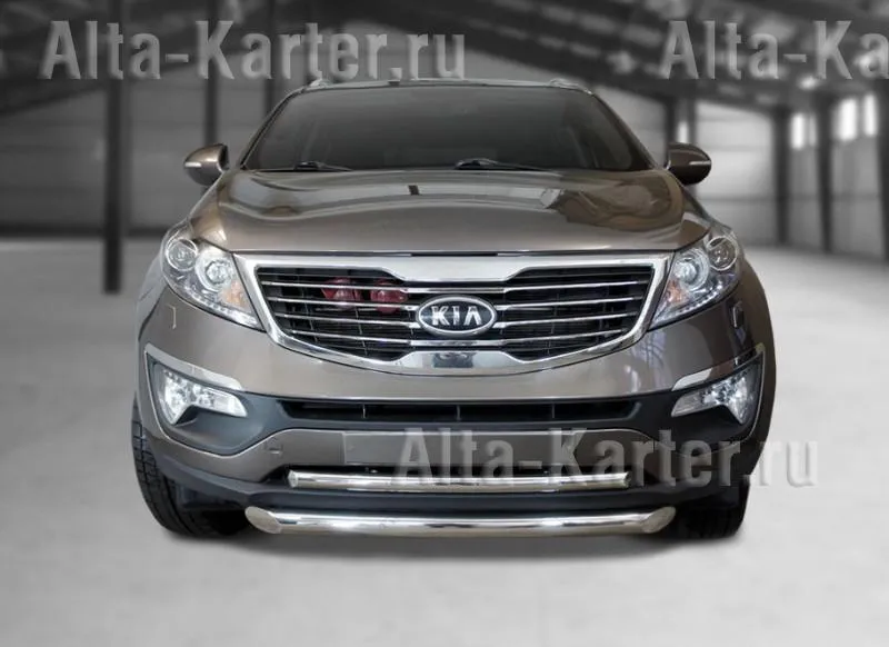 Защита City Guard передняя нижняя d43 для Kia Sportage III 2010-2014