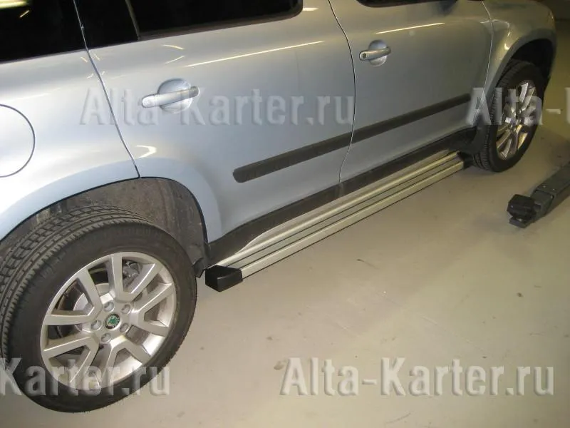 Пороги алюминиевые EGR для Skoda Yeti 2009-2020