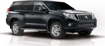 Решетка Groender в передний бампер, горизонтальные полосы для Toyota Land Cruiser Prado 150 2009-2013