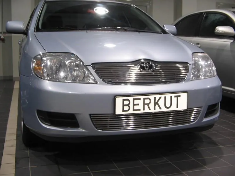 Накладка на решётку бампера Berkut d10 для Toyota Corolla 2004-2006