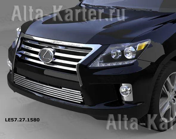 Накладка на решётку бампера Can Otomotiv d16 для Lexus LХ 570 2007-2012