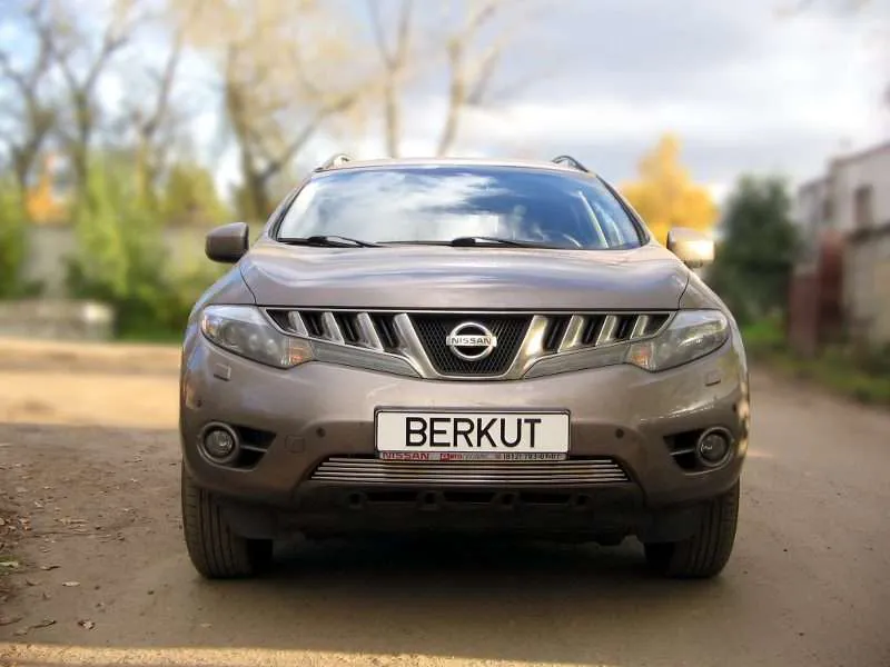 Накладка на решётку бампера Berkut d10 для Nissan Murano Z51 2008-2010