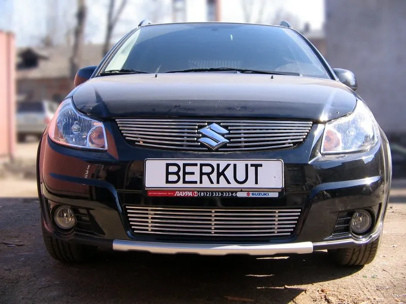 Накладка на решётку бампера Berkut d10 для Suzuki SX4 (HB) 2010-2020