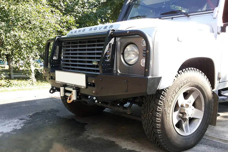 Бампер силовой OJ передний (с дугами) для Land Rover Defender 1983-2016