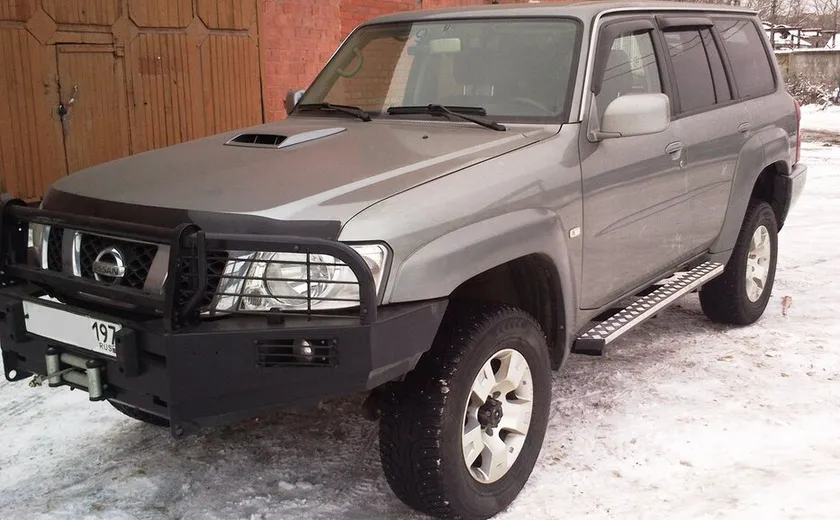 Пороги силовые OJ для Nissan Patrol Y61 5-дв