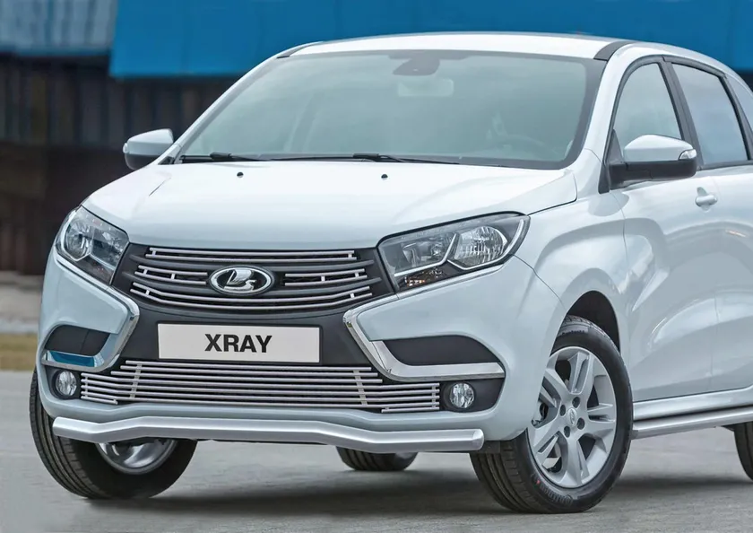 Решетка Rival бампера d10 для Lada X-Ray I 2015-2020