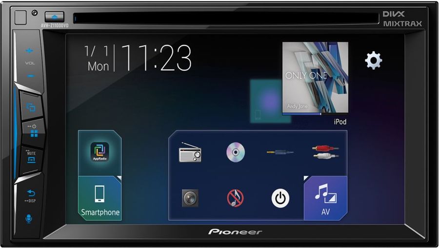 Автомагнитола Pioneer AVH-Z1100DVD, USB, CD, DVD, 2DIN, 4x50Вт