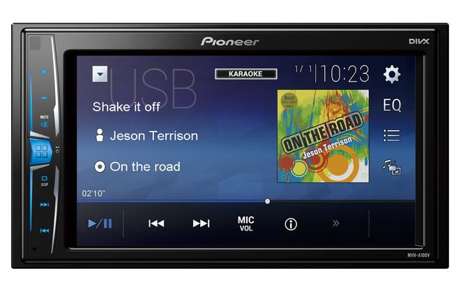 Автомагнитола Pioneer MVH-A100V, USB, 2DIN, 4x50Вт