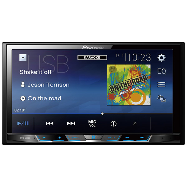 Автомагнитола Pioneer MVH-A300V, USB, 2DIN, 4x50Вт