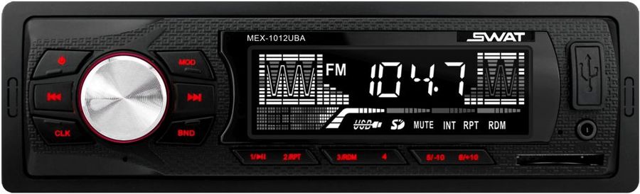 Автомагнитола Swat MEX-1012UBA, USB, 1DIN, 2x35Вт