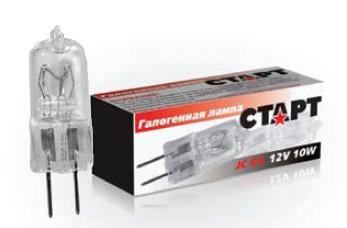 Галогенная капсульная лампа СТАРТ (4607175850896) JC 12V 10W G4 -10/1000 Теплый свет