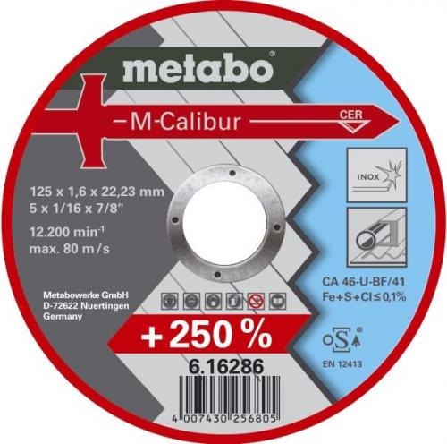 Metabo 616286000 Круг отр. M-Calibur 125x1,6мм,керам.зерно