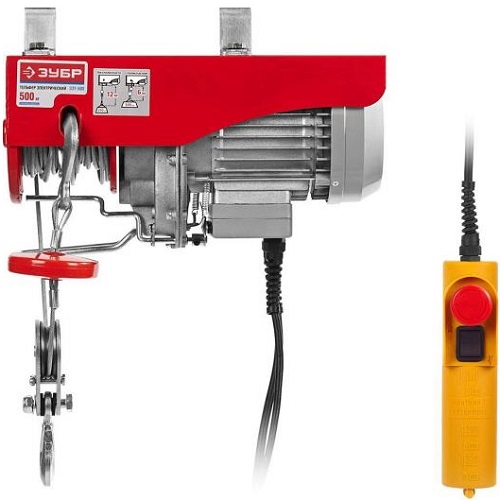 Электрический тельфер ЗУБР ЗЭТ-500