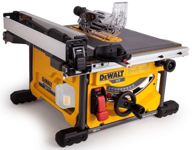 Бесщеточная настольная пила DEWALT 54 В XR FLEXVOLT DCS7485N-XJ