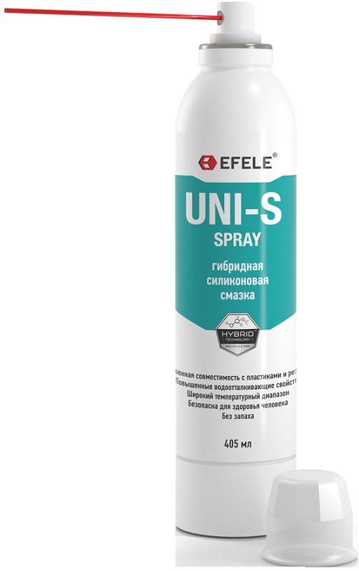 Гибридная силиконовая смазка Efele 0094304 UNI-S SPRAY