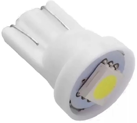 Лампа светодиодная Маяк 12T10-W/1SMD Standart W5W 12В