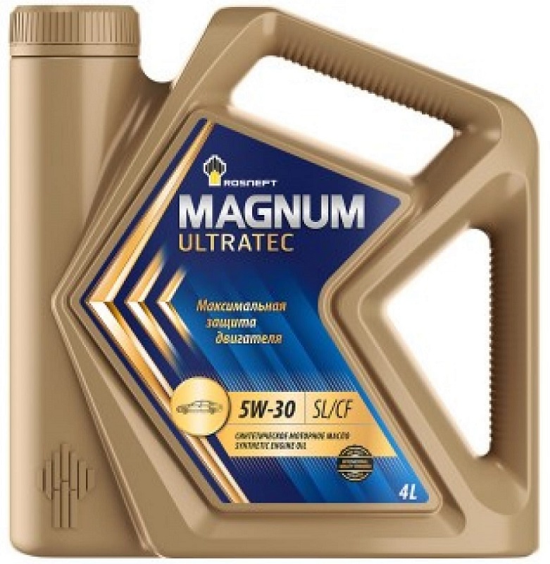 Масло моторное синтетическое Роснефть 40815342 RN Magnum Ultratec 5W-30, 4л