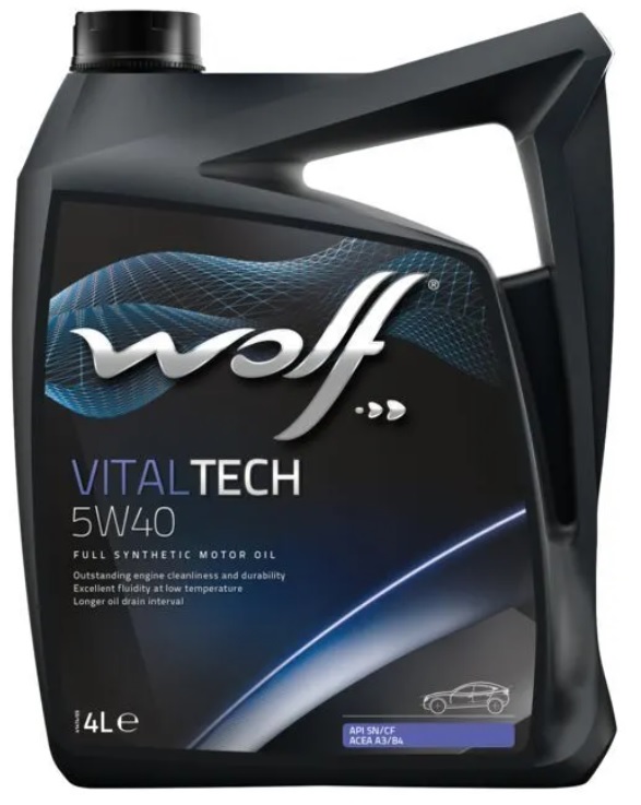 Масло моторное синтетическое Wolf 8311192 Vitaltech 5W-40, 4л