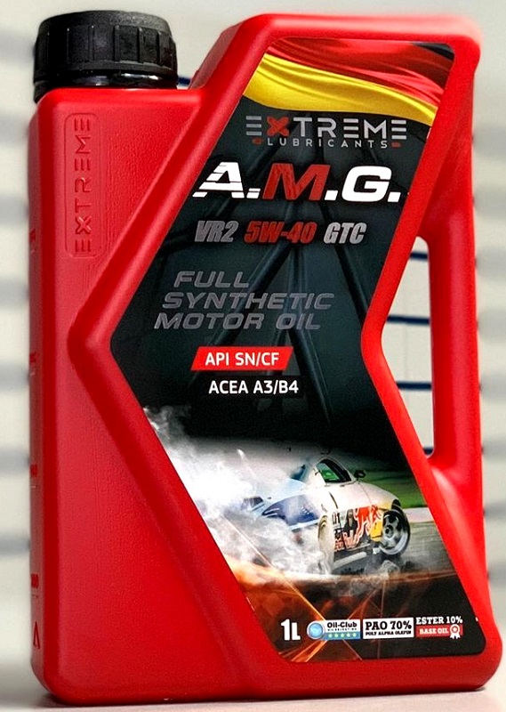 Масло моторное синтетическое Extreme Lubricants EXVR25W40GTC1L EXTREME A.M.G. VR2 GTС 5W-40, 1л