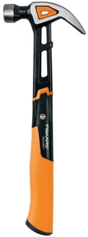 Молоток с загнутым гвоздодёром FISKARS 1027202 M 16oz/13.5