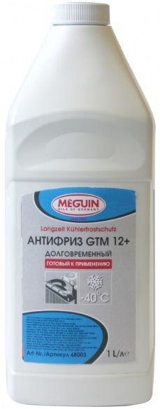 Жидкость охлаждающая Meguin 48003 langzeit kuhlerfrostschutz gtm 12+, красная, 1л