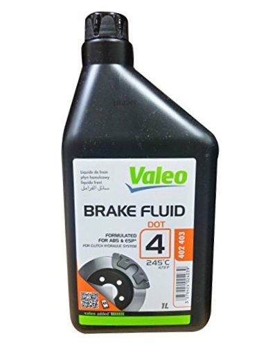 Жидкость тормозная Valeo 402403 Dot 4, 1л