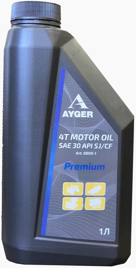 Масло минеральное 4-х тактное AYGER 8800-1, 1 л