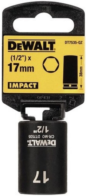 Головка ударная накидная DEWALT DT7535-QZ, 17 мм, 1/2