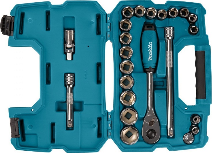 Набор ключей и головок Makita B-65589, 1/2