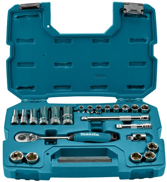 Набор ключей и головок Makita B-65573, 3/8