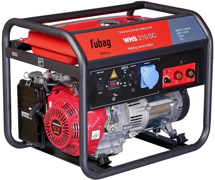 Сварочная бензиновая электростанция FUBAG 838240 WHS 210 DC Honda, 220 В 